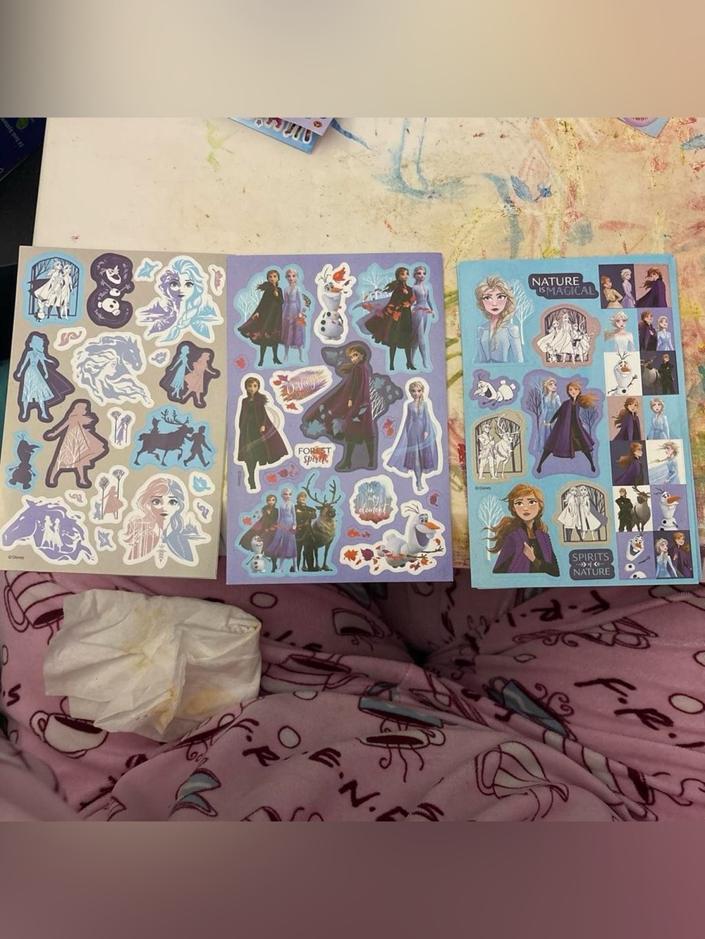 Frozen 2 Themed Character Stickers  - Pack of 11 sheets